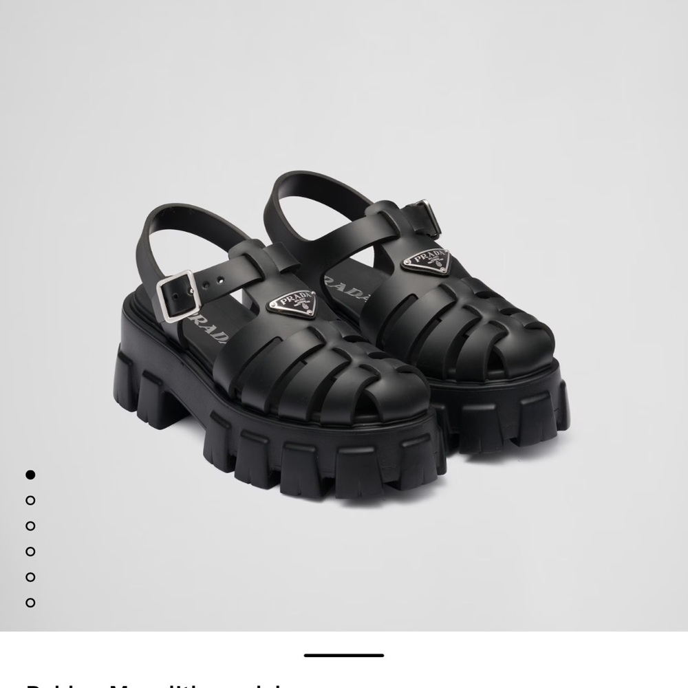 Authentic Prada Rubber Sandal
